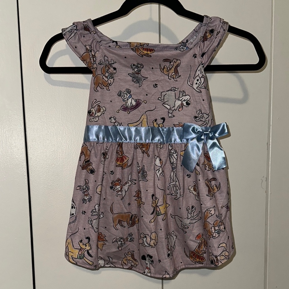 DisneyTails for Dogs Print Dress with Blue Bow